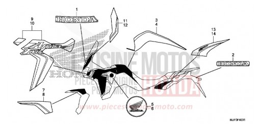 MARK/EMBLEM (TRICOLOR) CRF1000AH de 2017